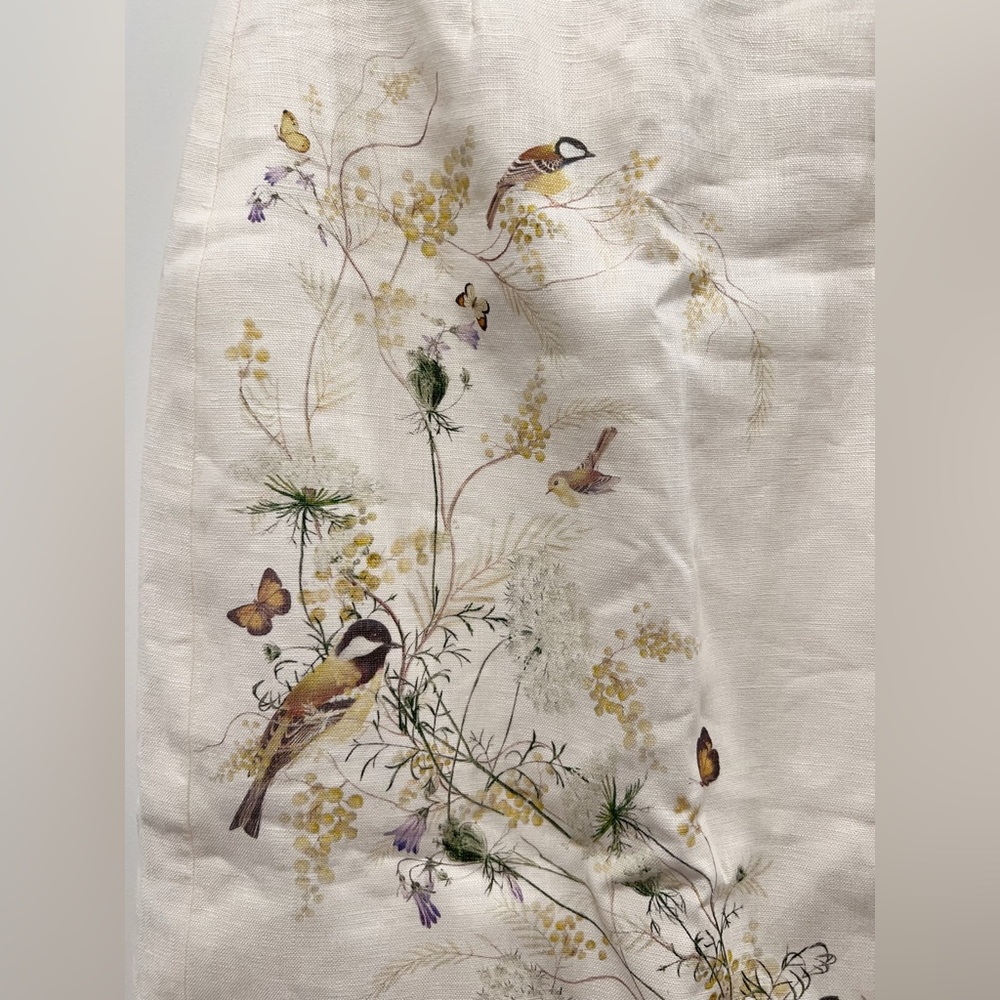 AU0P NWT Zimmermann Harmony Floral- print linen midi skirt - Picture 7 of 12